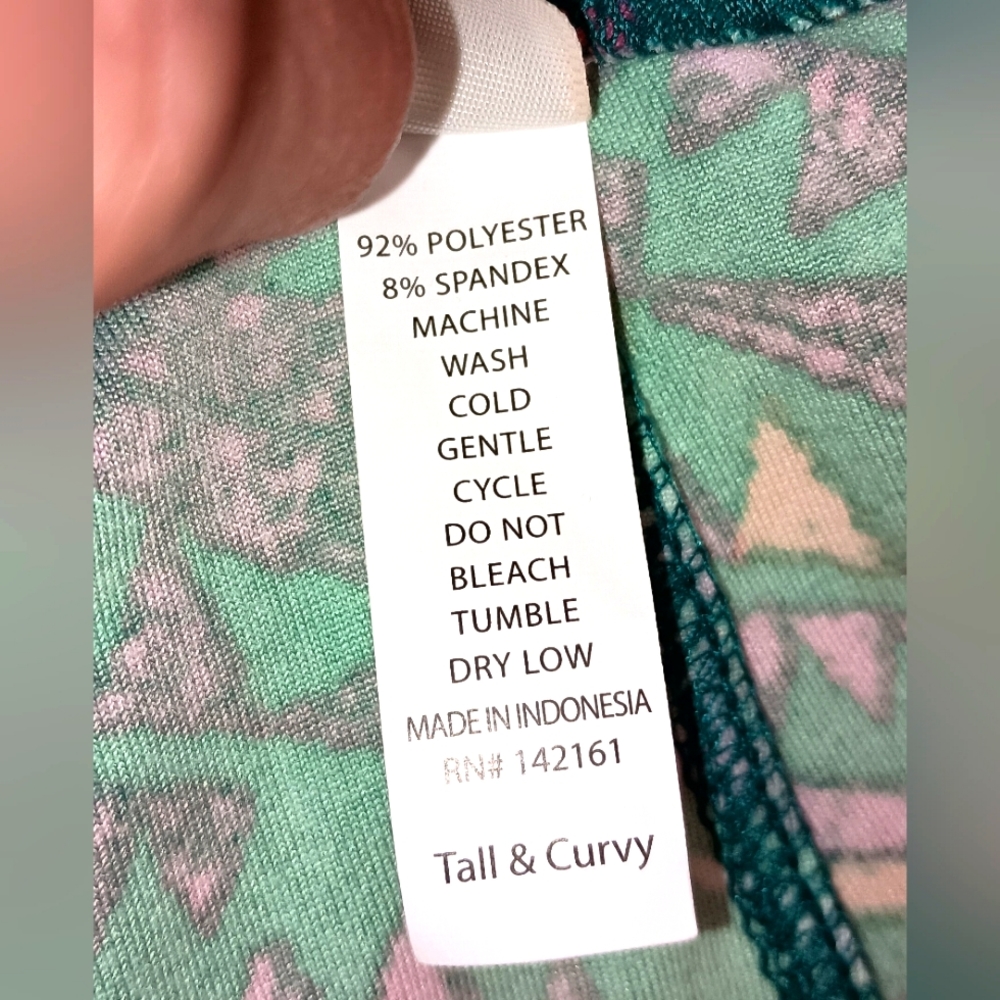 LuLaRoe leggings - Pinks and‎ Greens SKUW224 - Picture 6 of 8